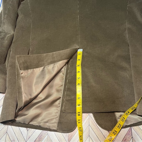 ALAN FLUSSER Brown Corduroy Sport Coat Jacket Blazer - Picture 7 of 13